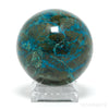 Chrysocolla with Malachite & Matrix Polished Sphere from Peru | Venusrox