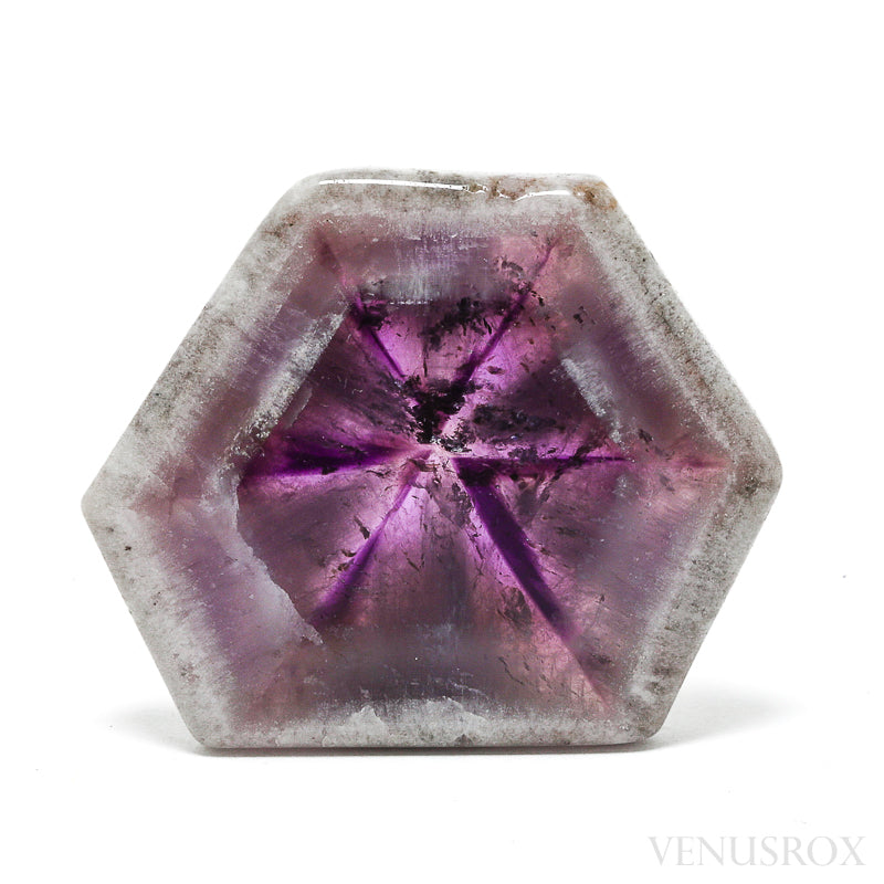 Amethyst Trapiche Polished Crystal from Rondônia, Brazil | Venusrox
