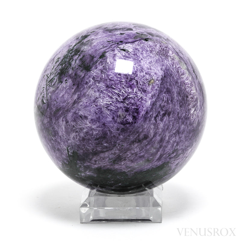 Charoite with Aegirine Polished Sphere from Sakha Republic, Siberia, Russia | Venusrox