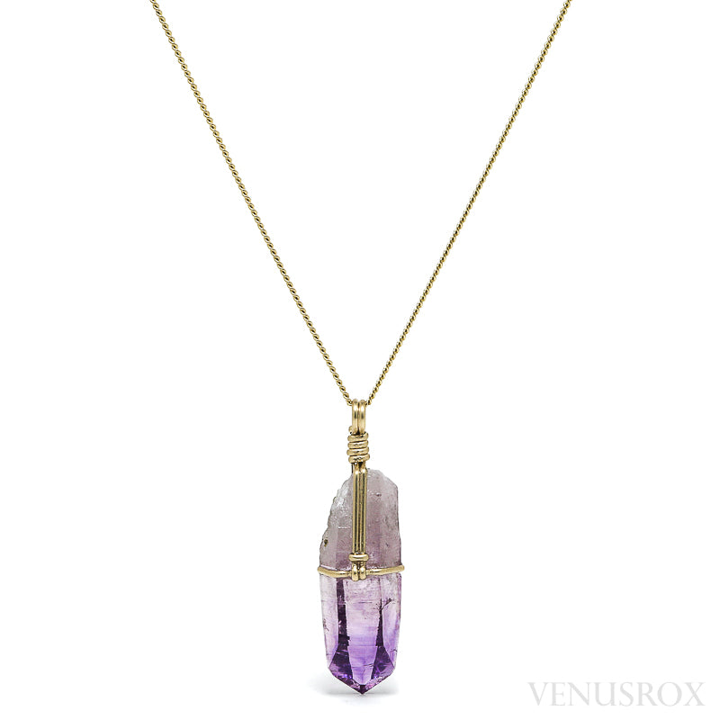Amethyst Phantom Natural Point Pendant from the Piedra Parada, near Las Vigas, Tatatila, Veracruz, Mexico | Venusrox