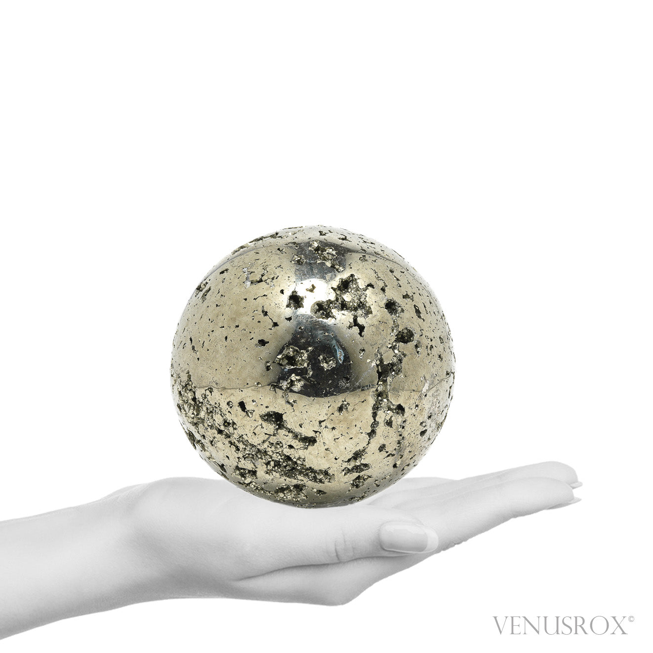 Pyrite Geode Sphere from Peru | Venusrox