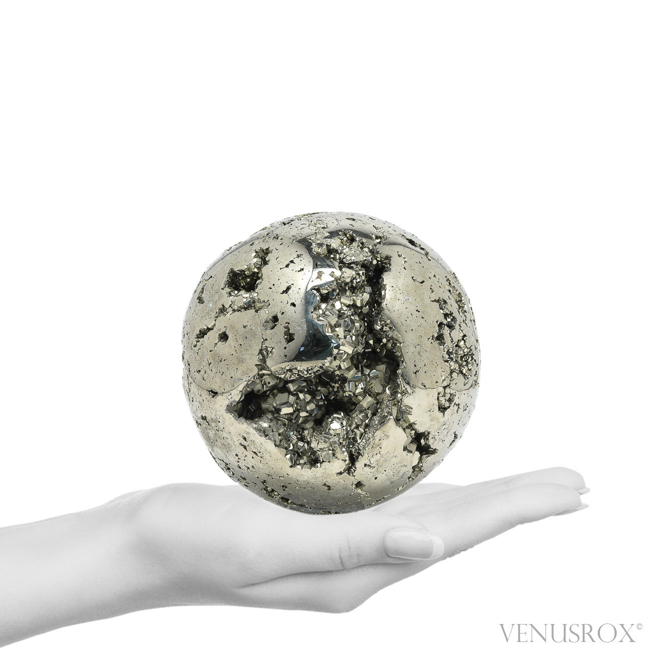 Pyrite Geode Sphere from Peru | Venusrox