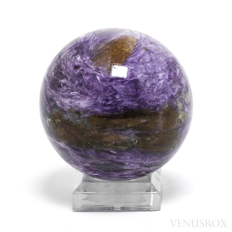 Charoite with Aegirine Polished Sphere from Sakha Republic, Siberia, Russia | Venusrox