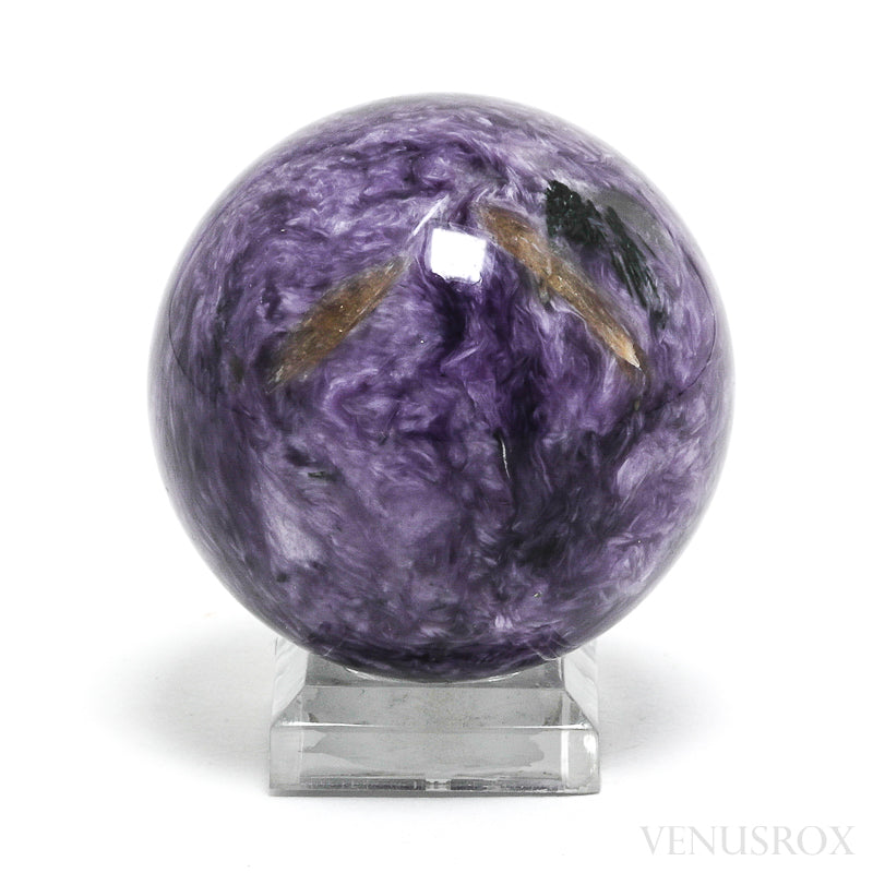 Charoite with Aegirine Polished Sphere from Sakha Republic, Siberia, Russia | Venusrox