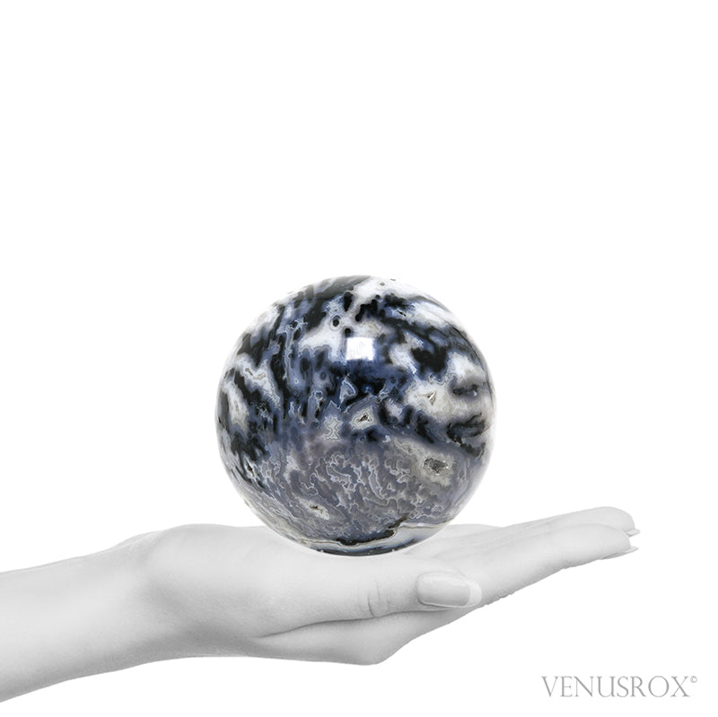 Agate with Quartz Polished Sphere from Uruguay | Venusrox