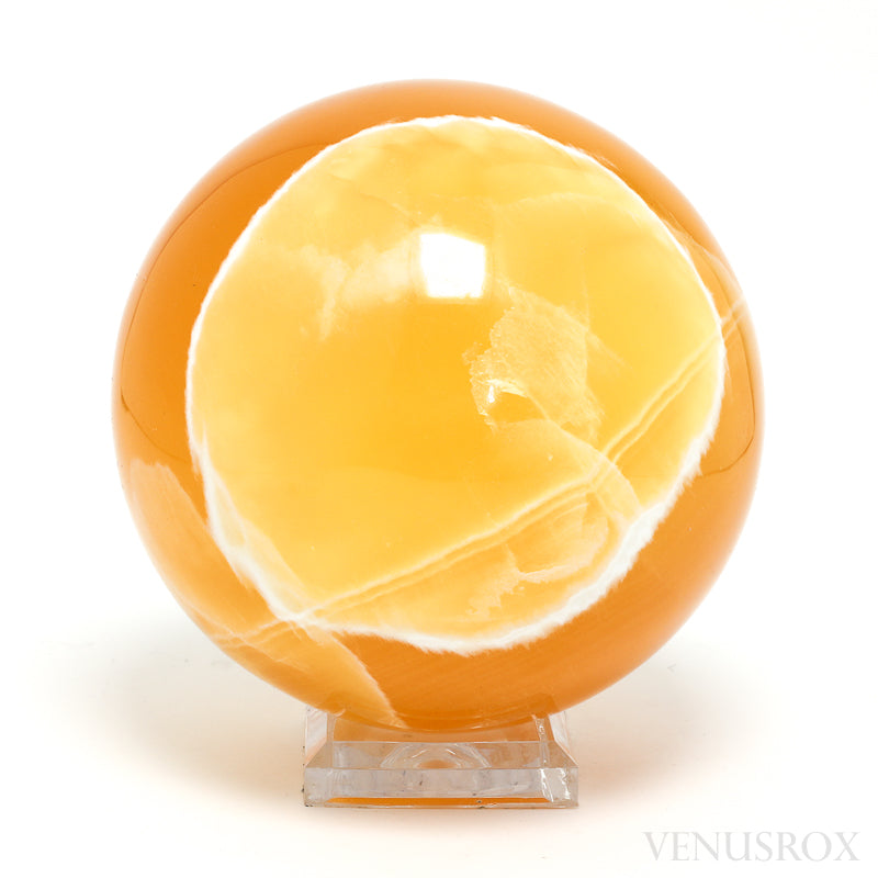 Orange Calcite Sphere from Utah, USA | Venusrox