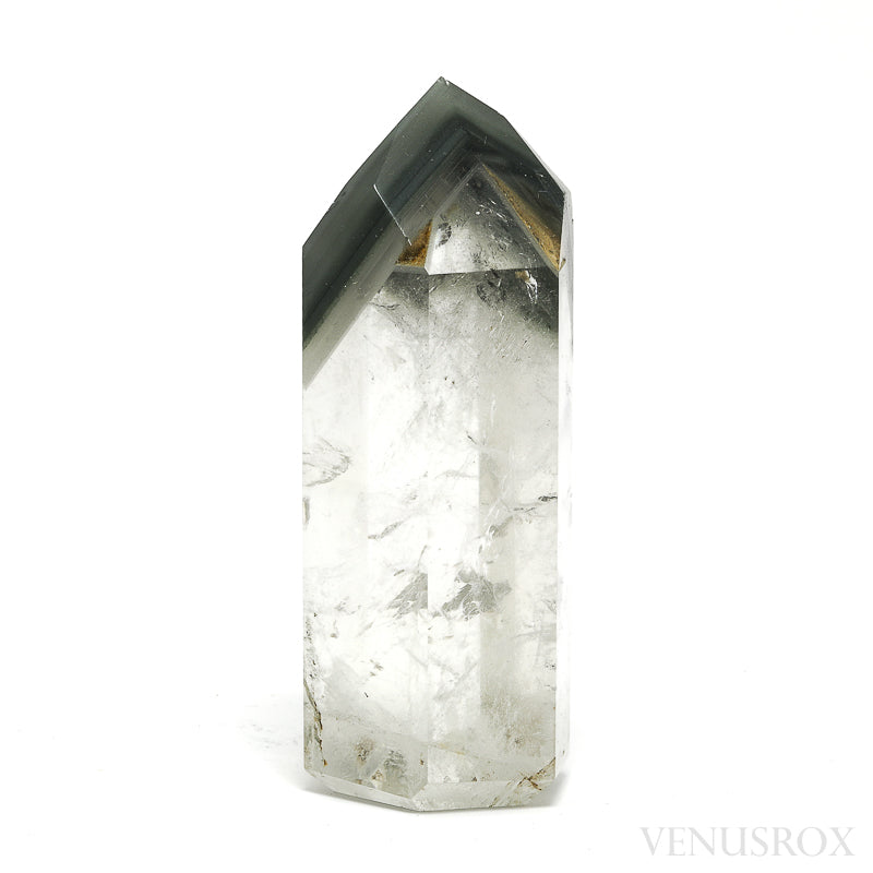 Chlorite Phantom Quartz Polished Point from Brazil | Venusrox