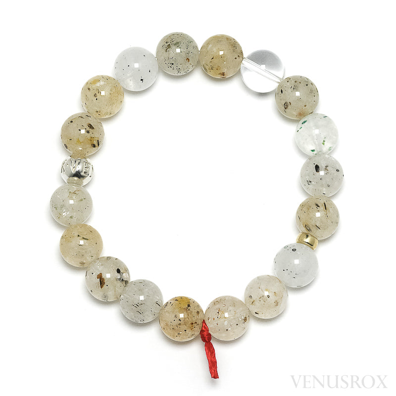 Mica in Golden Quartz Bead Bracelet from Madagascar | Venusrox