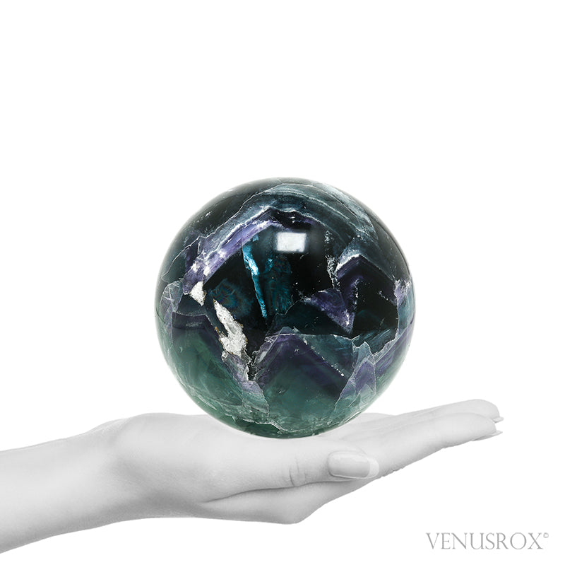 Fluorite Polished Sphere from Mexico | Venusrox