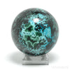 Chrysocolla with Cuprite & Malachite Polished Sphere from the Democratic Republic of Congo | Venusrox