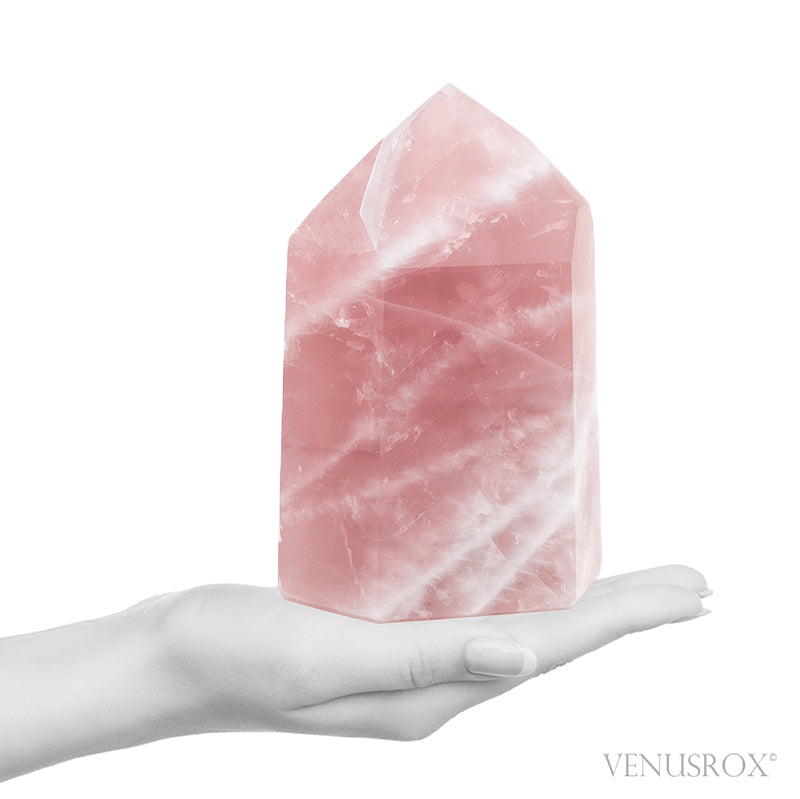 Rose Quartz Polished Point from Brazil | Venusrox