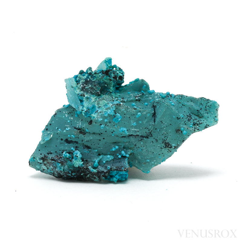 Chrysocolla on Quartz Natural Crystal Specimen from Peru | Venusrox