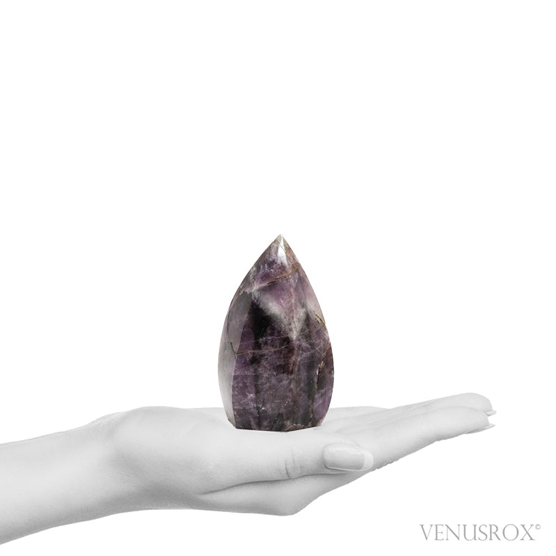 Amethyst Trapiche Polished Flame from Rondônia, Brazil | Venusrox