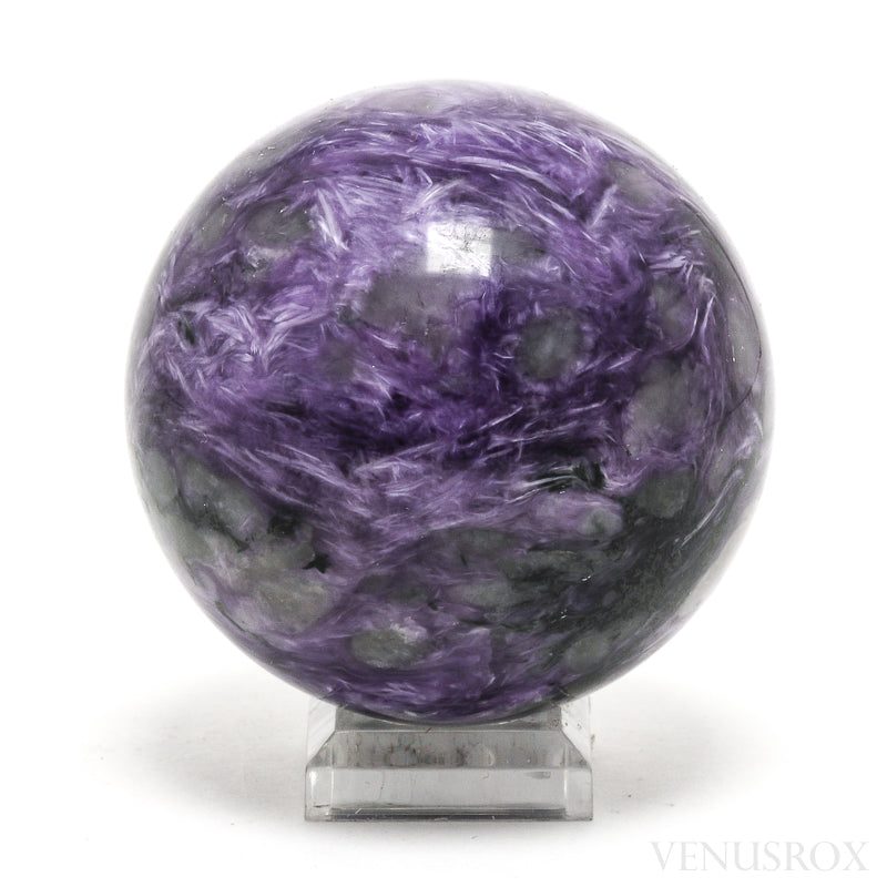 Charoite with Aegirine Polished Sphere from Sakha Republic, Siberia, Russia | Venusrox