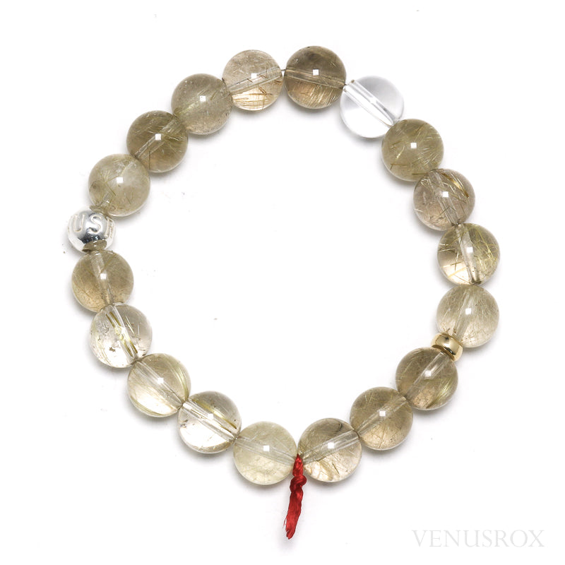 Golden Rutilated Quartz Bracelet from Brazil | Venusrox