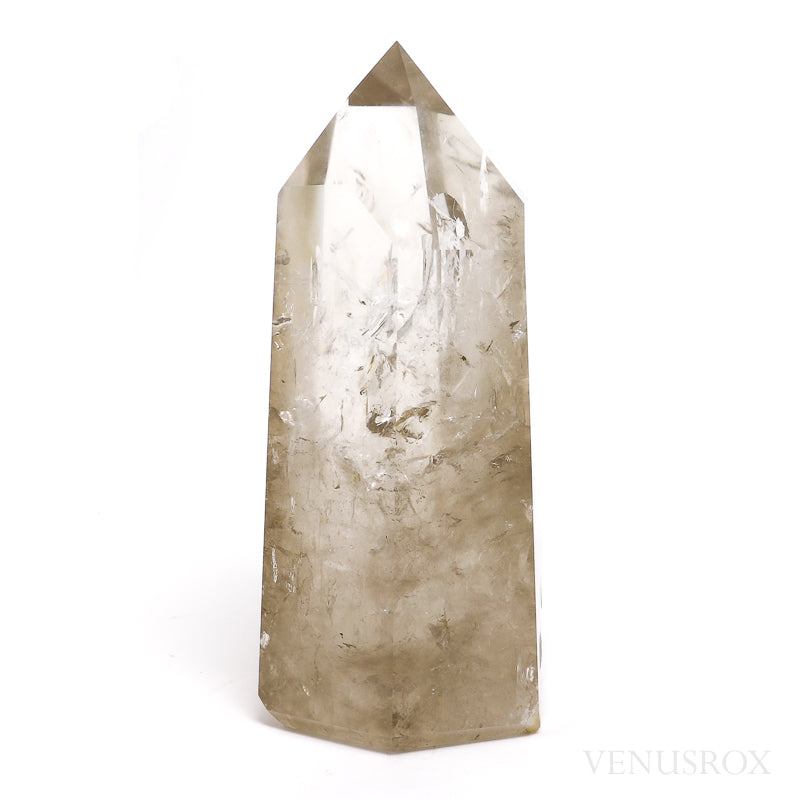 Smoky Quartz Part Polished/Part Natural Point from Brazil | Venusrox