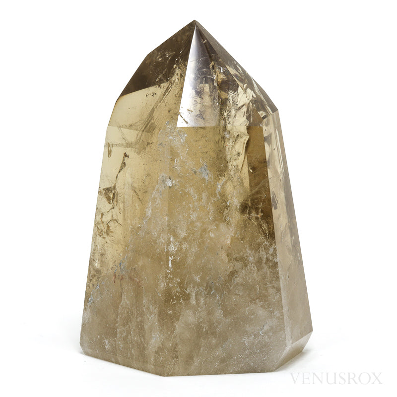 Natural Citrine Polished Point from the Morro Redondo Mine, Coronel Murta, Minas Gerais, Brazil | Venusrox