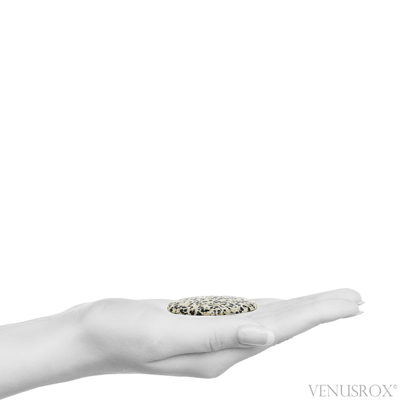 Size Illustration | Dalmatian Jasper Polished Crystal from China | Venusrox