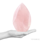 Rose Quartz Polished Flame from Brazil | Venusrox