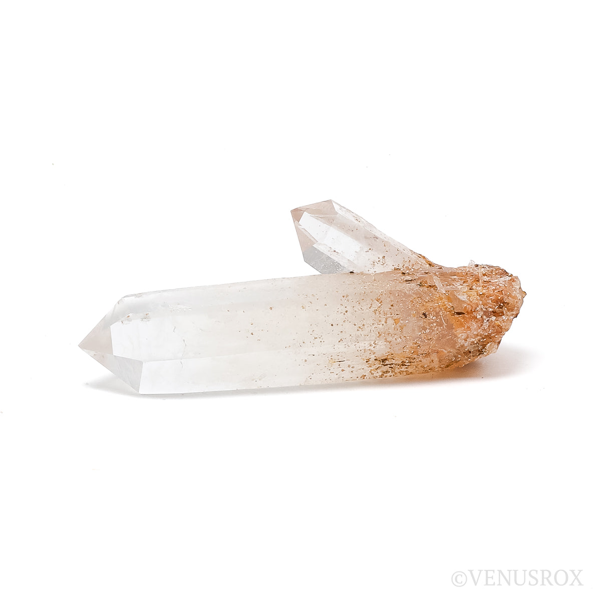 Blue Smoke/Mango Quartz Natural Point from the Santander Province, Colombia | Venusrox