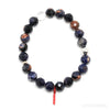 Sodalite with Orange Calcite Bead Bracelet from Brazil | Venusrox