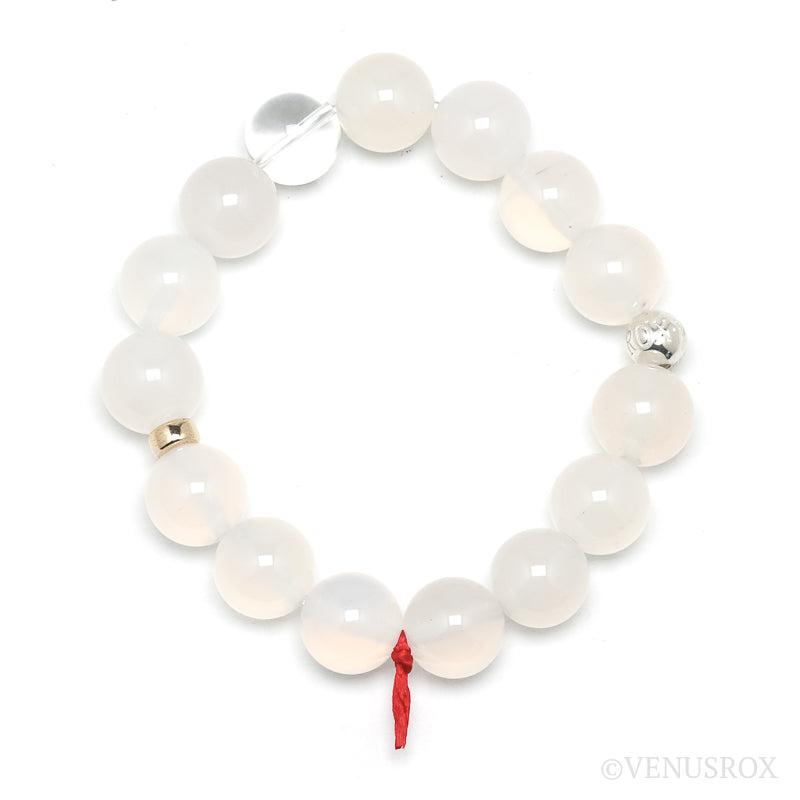 White Agate Bracelet from Brazil | Venusrox