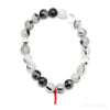 Tourmalinated Quartz Bead Bracelet from Brazil | Venusrox