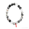 Tourmalinated Quartz Bead Bracelet from Brazil | Venusrox