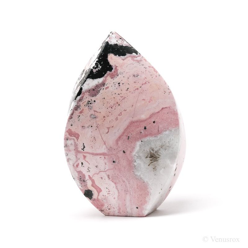 Rhodonite with Quartz Polished Flame from Peru | Venusrox