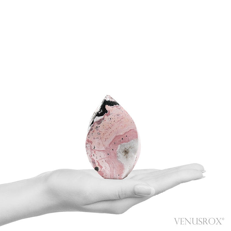 Rhodonite with Quartz Polished Flame from Peru | Venusrox