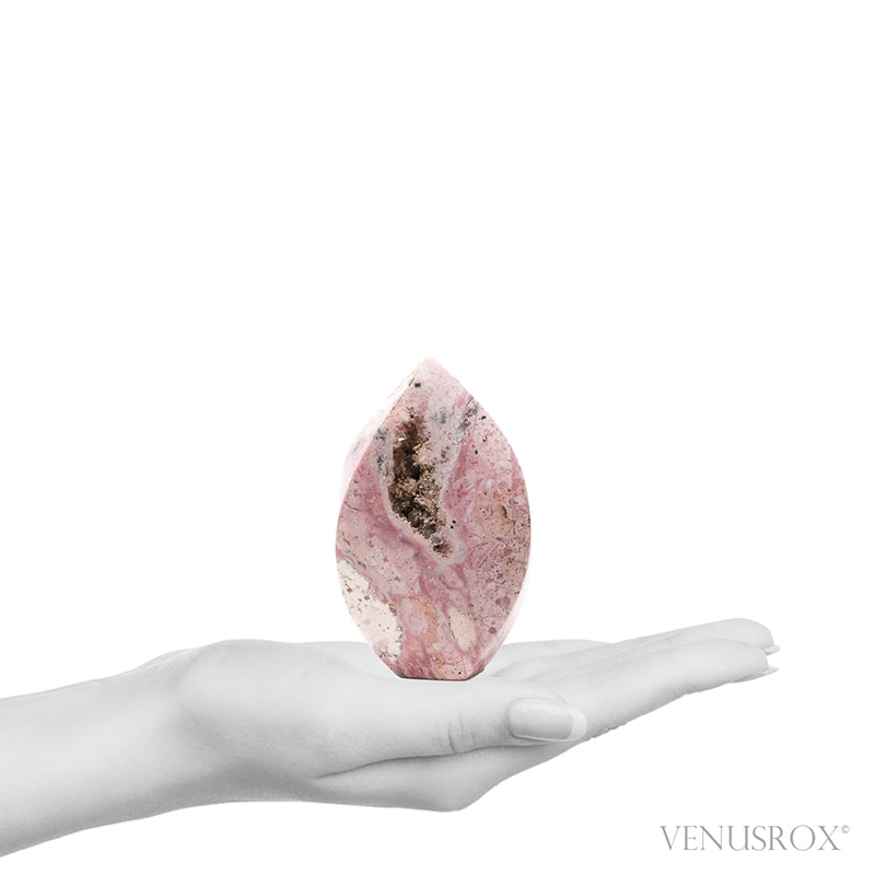 Rhodonite with Quartz Polished Flame from Peru | Venusrox