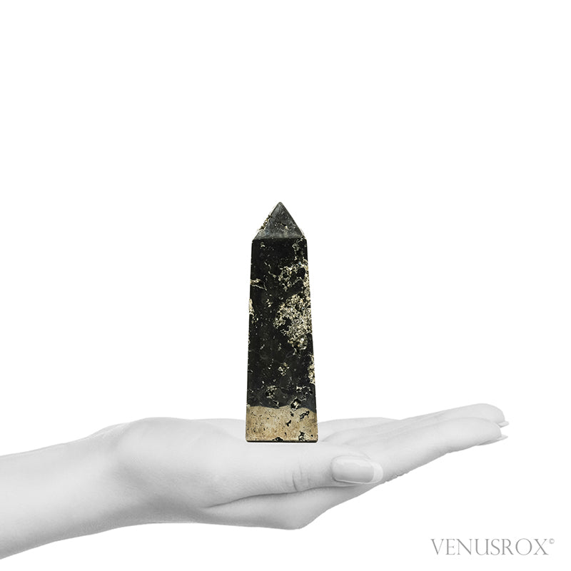 Pyrite Polished/Natural Geode Point from Peru | Venusrox