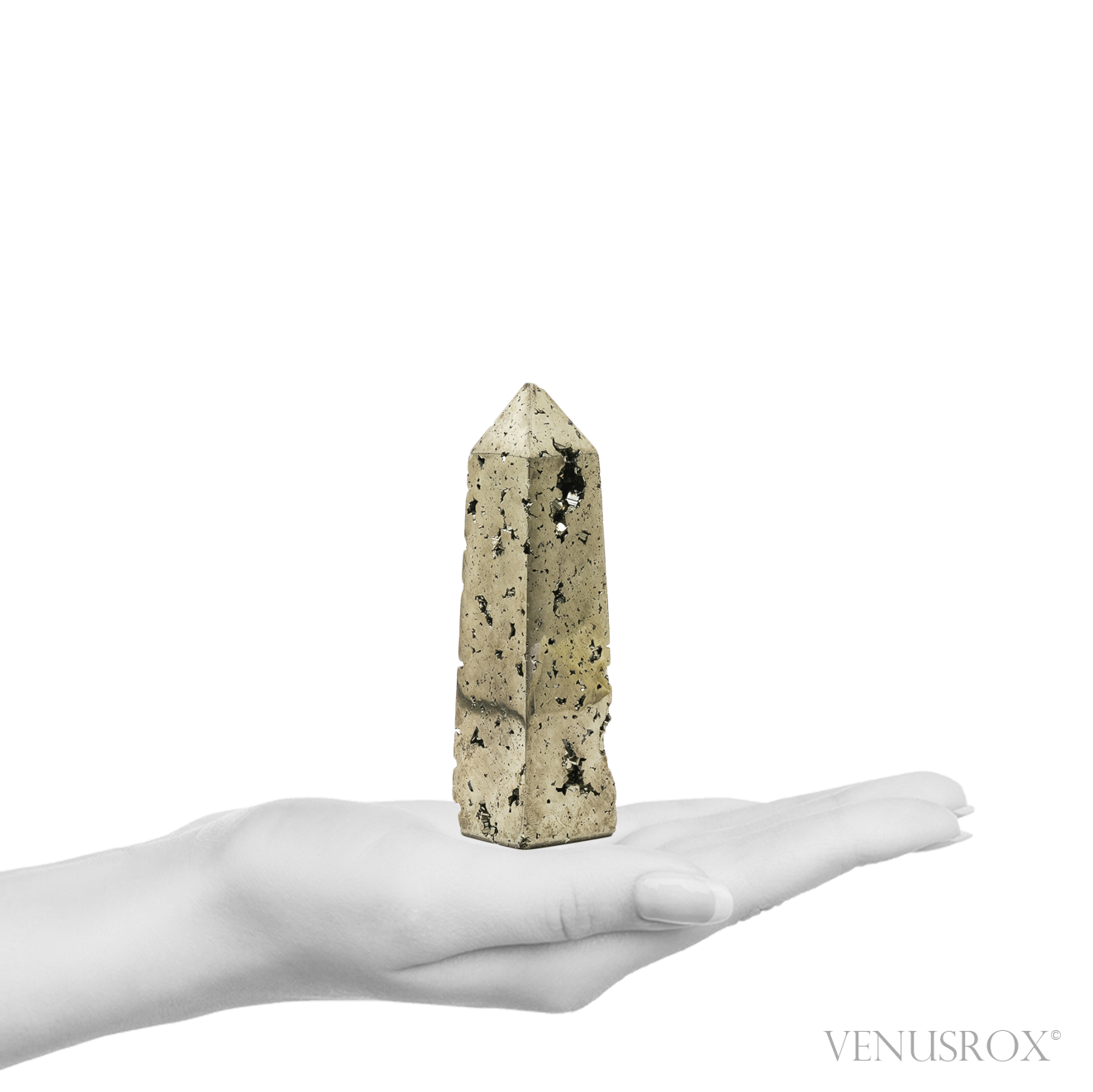Pyrite Polished/Natural Geode Point from Peru | Venusrox