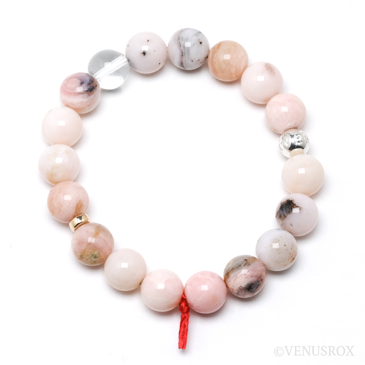 Pink Opal Bead Bracelet from Peru | Venusrox