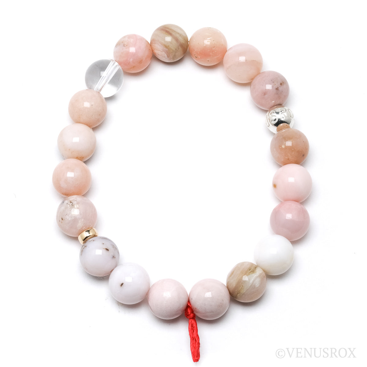 Pink Opal Bead Bracelet from Peru | Venusrox