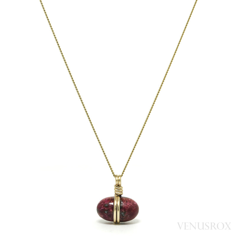 Ruby Polished Crystal Pendant from India | Venusrox
