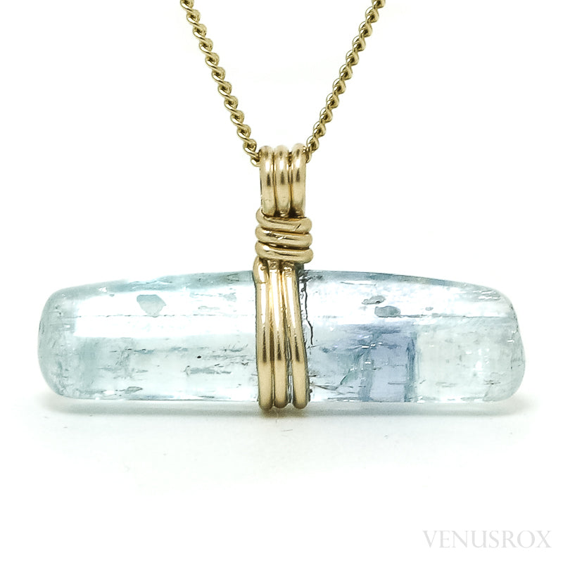 Aquamarine Polished Crystal Pendant from Russia | Venusrox