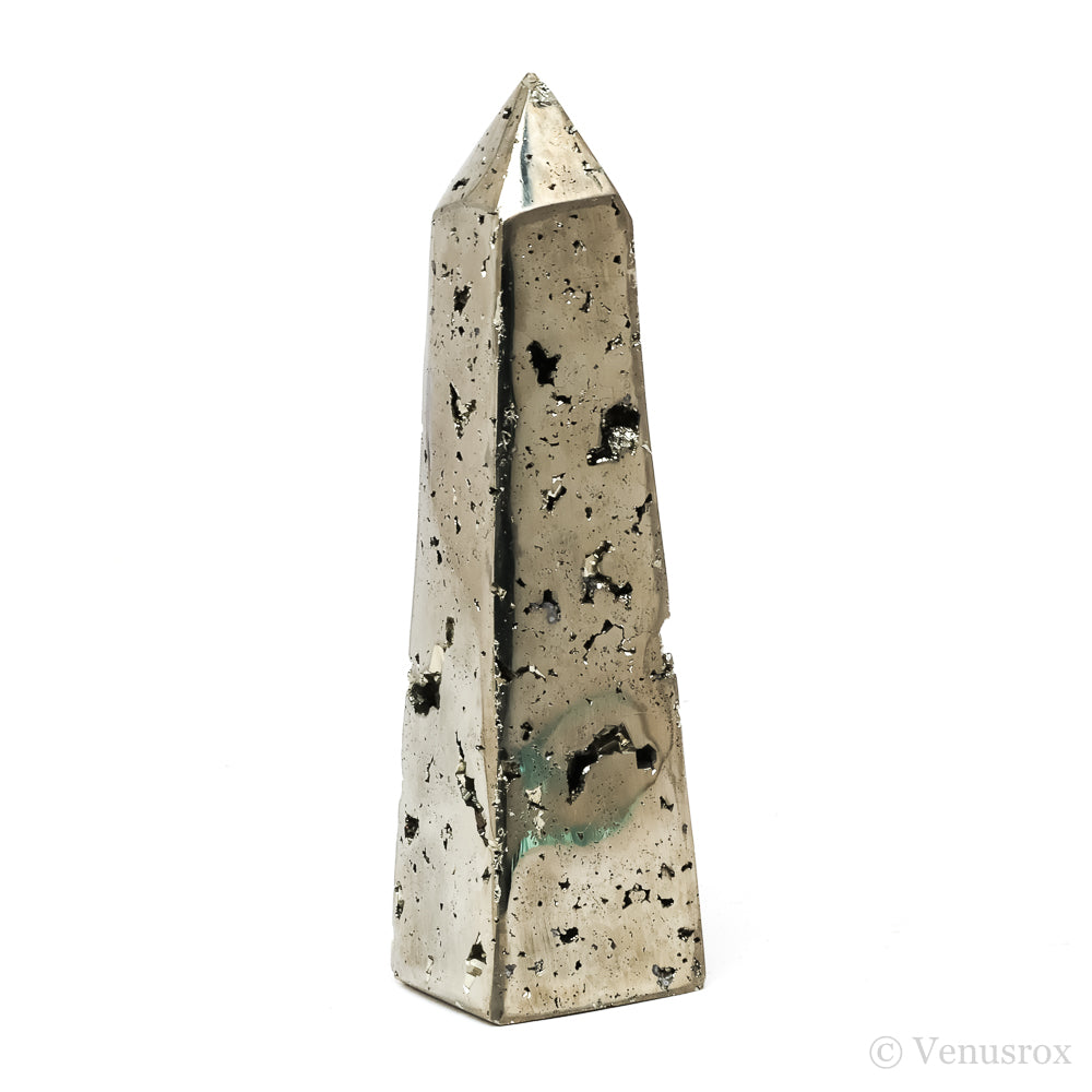 Pyrite Polished/Natural Geode Point from Peru | Venusrox