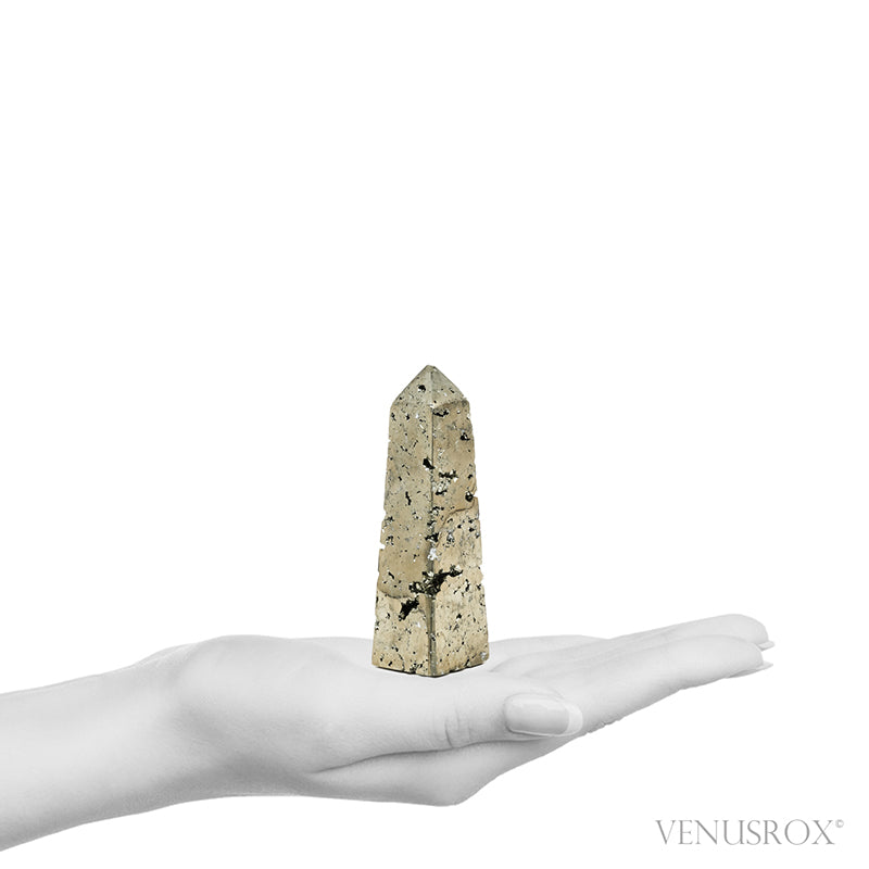Pyrite Polished/Natural Geode Point from Peru | Venusrox