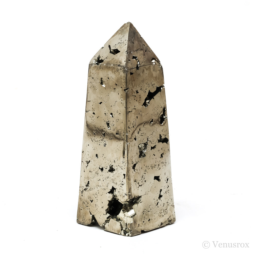 Pyrite Polished/Natural Geode Point from Peru | Venusrox