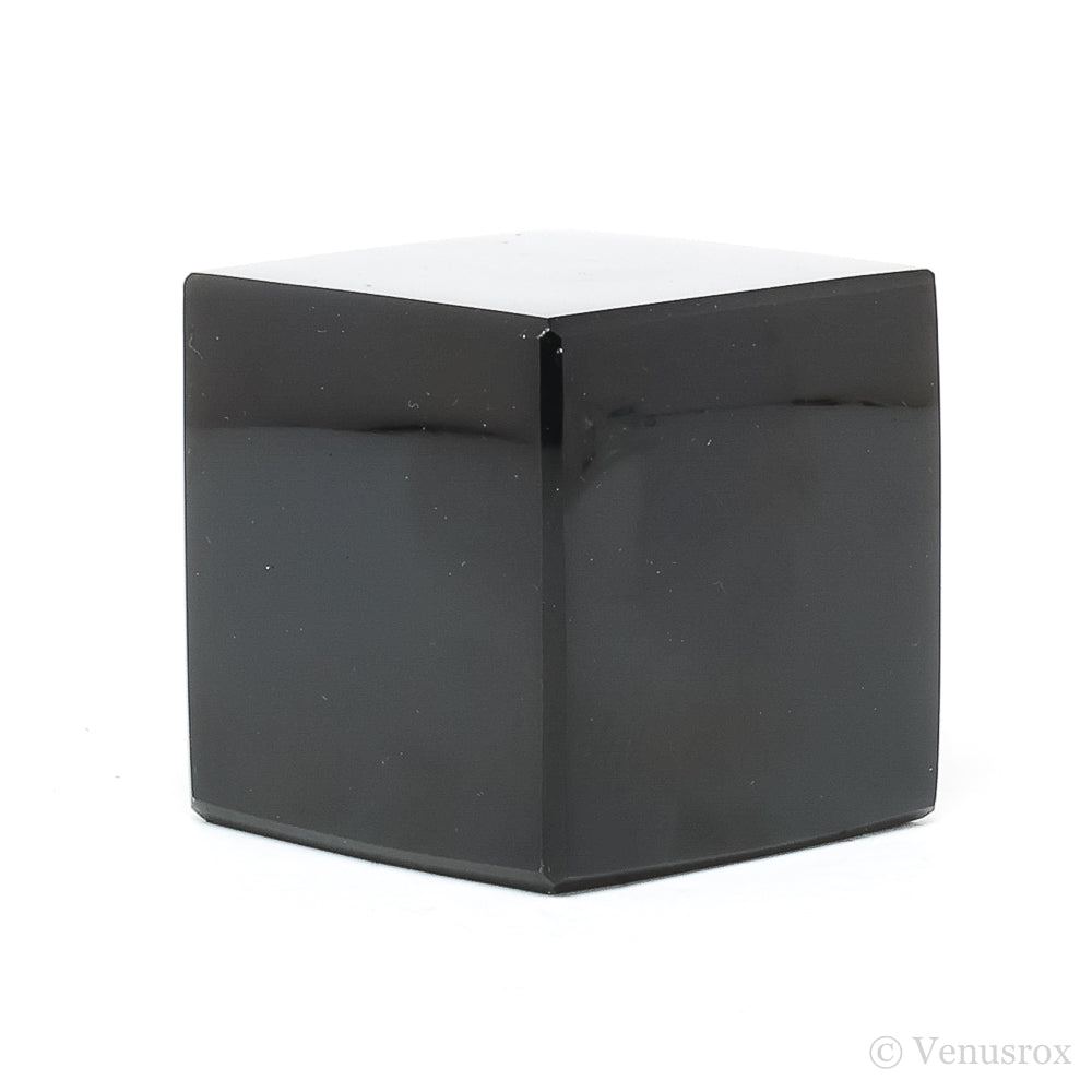 Black Obsidian Polished Cube from Mexico | Venusrox