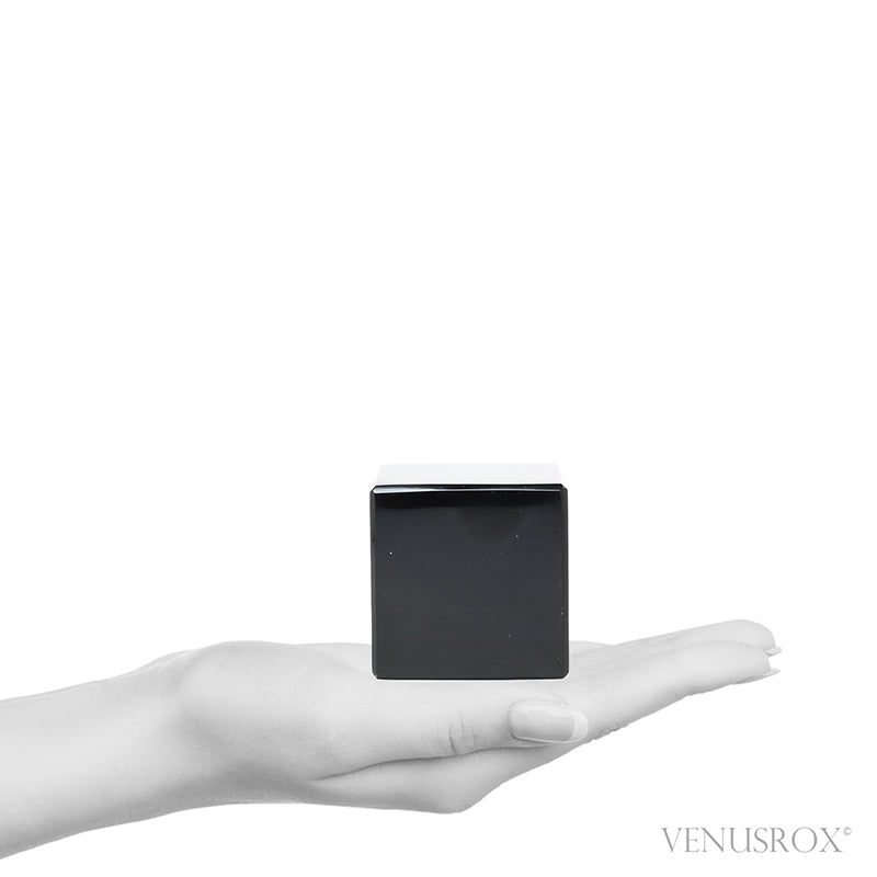 Silver Sheen Obsidian Cube from Mexico | Venusrox