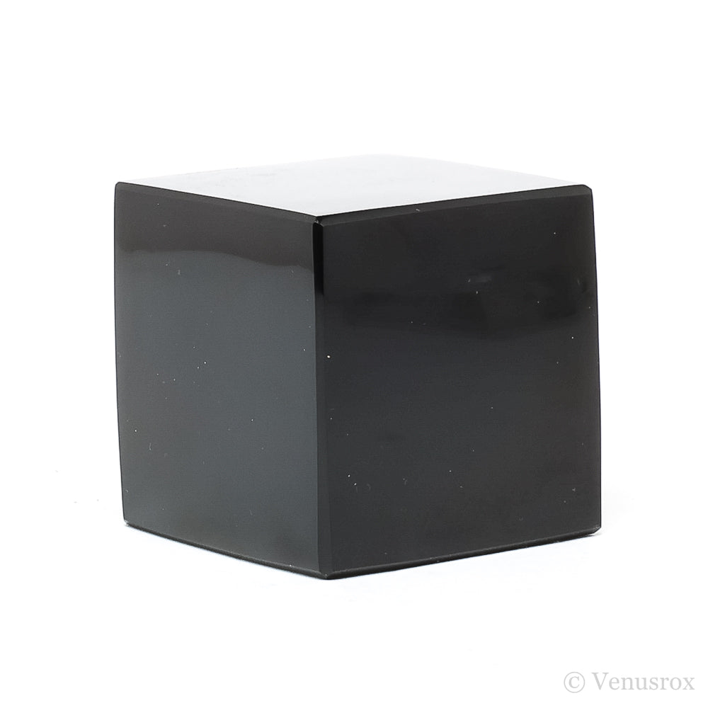 Black Obsidian Polished Cube from Mexico | Venusrox