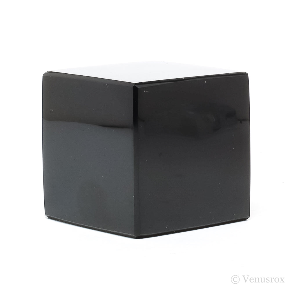 Black Obsidian Polished Cube from Mexico | Venusrox