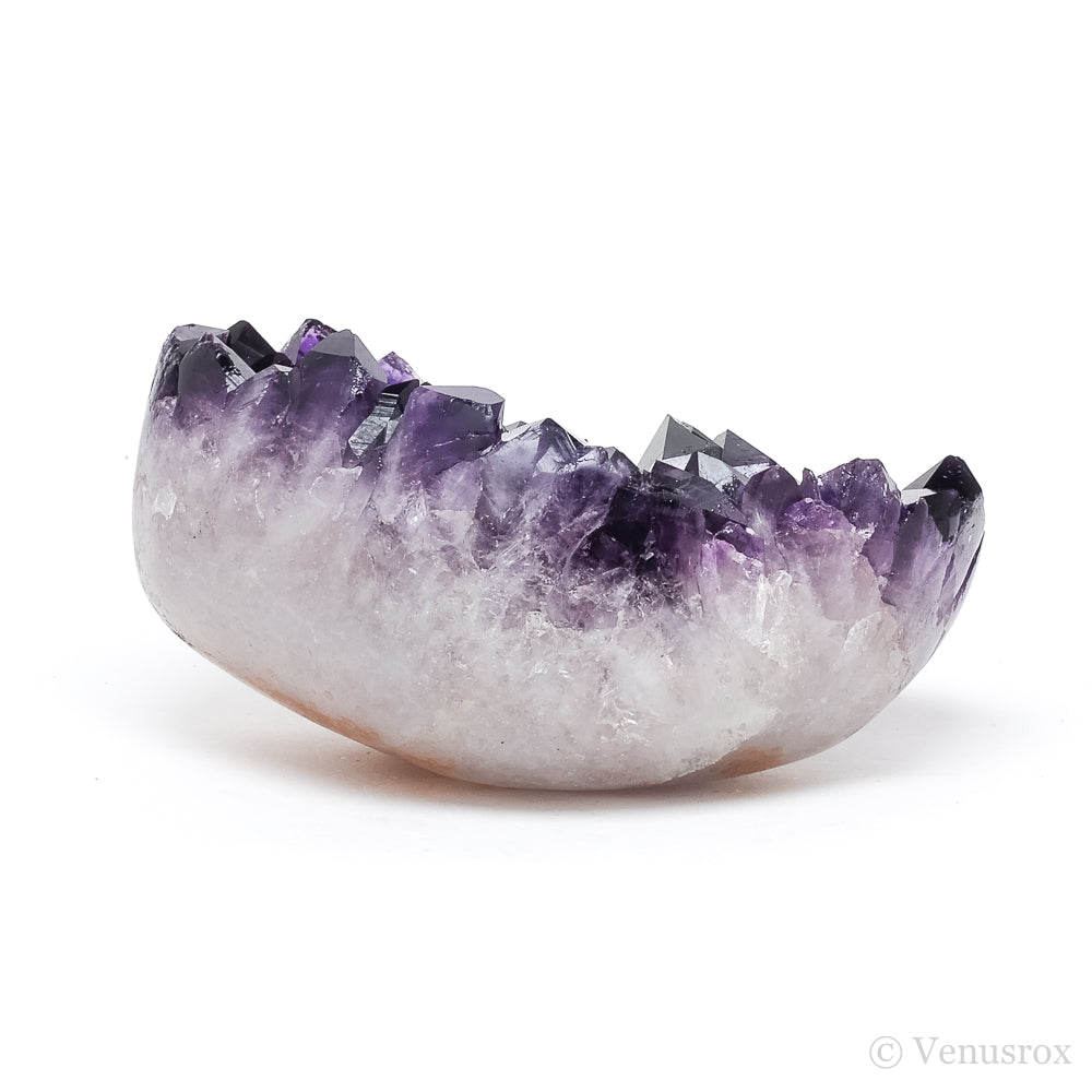 Amethyst with Clear Quartz Part Polished/Part Natural Cluster from Uruguay  | Venusrox