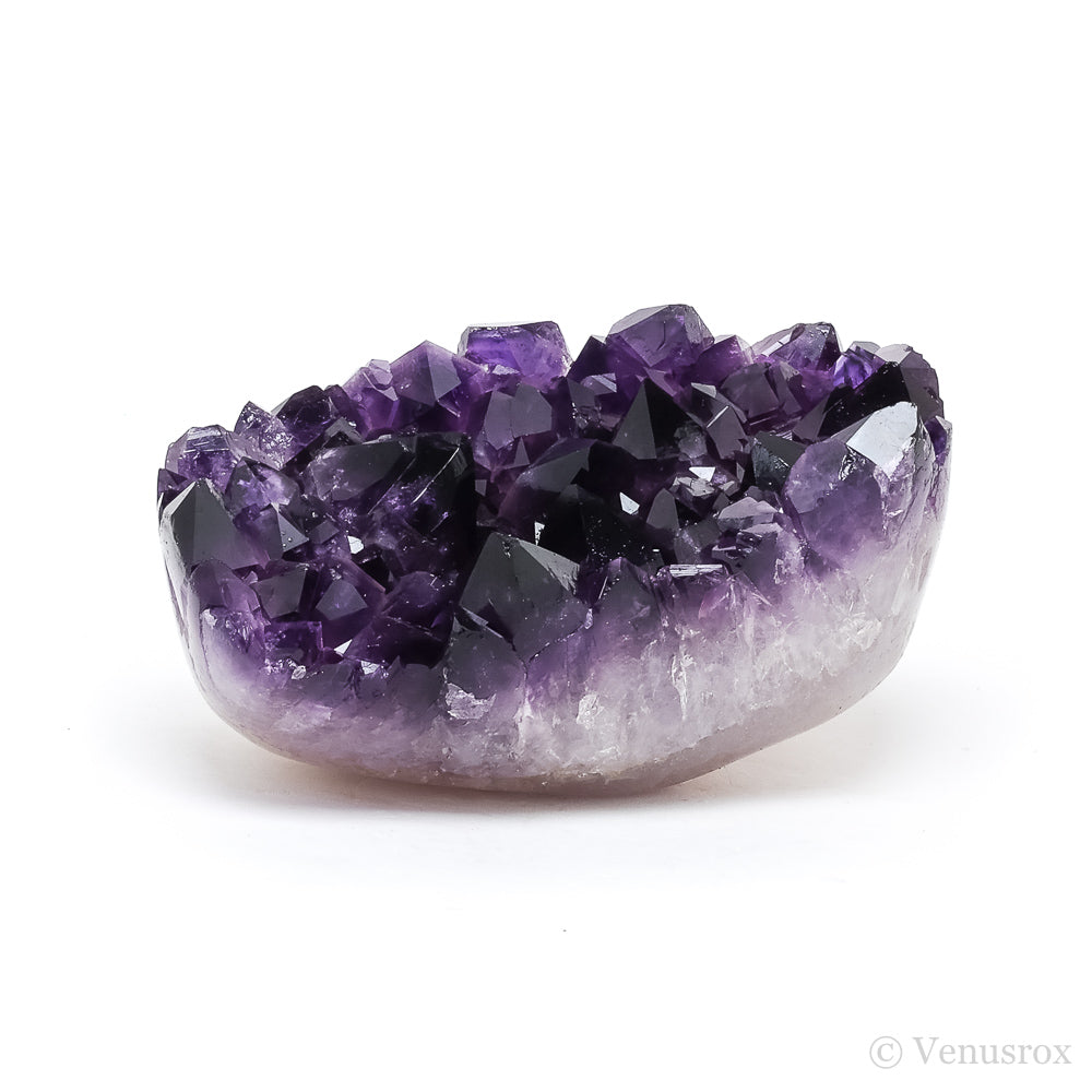 Amethyst with Clear Quartz Part Polished/Part Natural Cluster from Uruguay  | Venusrox