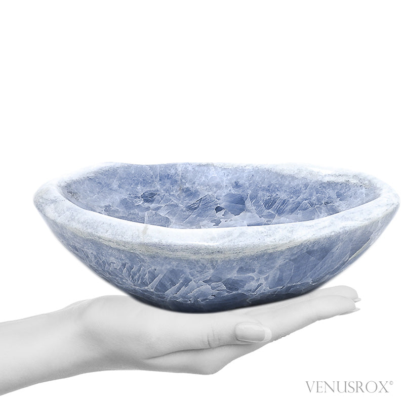 Blue Calcite Polished Bowl from Madagascar | Venusrox