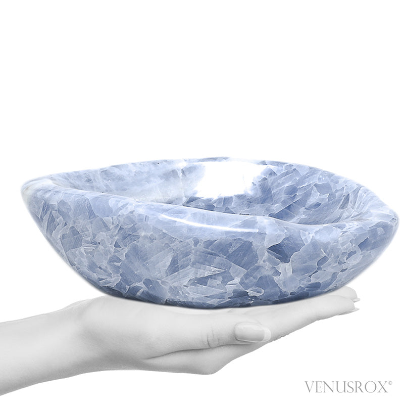 Blue Calcite Polished Bowl from Madagascar | Venusrox