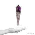 Amethyst Phantom Polished/Natural Point from the Quixaba Mine, Bahia, Brazil mounted on a bespoke stand | Venusrox
