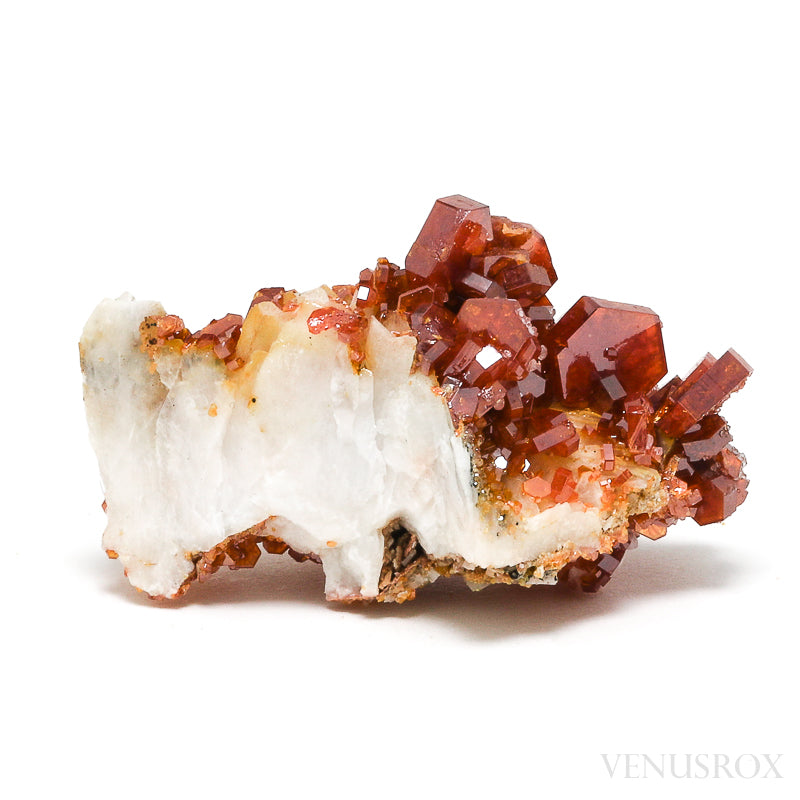 Vanadinite on Barite Natural Specimen from Mibladen, Midelt, Meknes-Tafilalet Region, Morocco | Venusrox